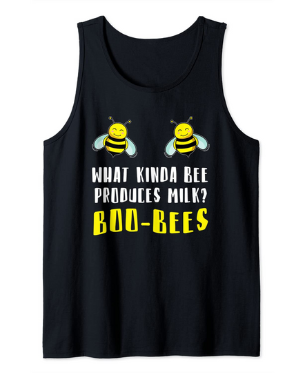 What kinda bee produces milk? Boo-Bees Beekeeper Tank Top