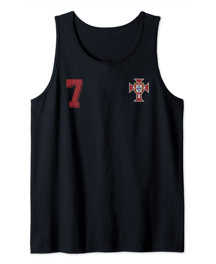 Portugal in Football or Soccer Design for Portuguese fans Tank Top