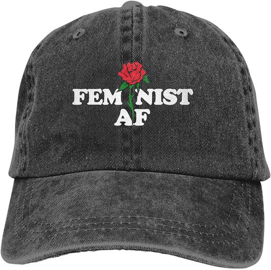 Feminist AF Hat Feminism Feminist Baseball Cap Sun Protection Adjustable Trucker Dad Hat