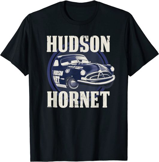 Disney Pixar Cars Hudson Hornet Badge Graphic T Shirt