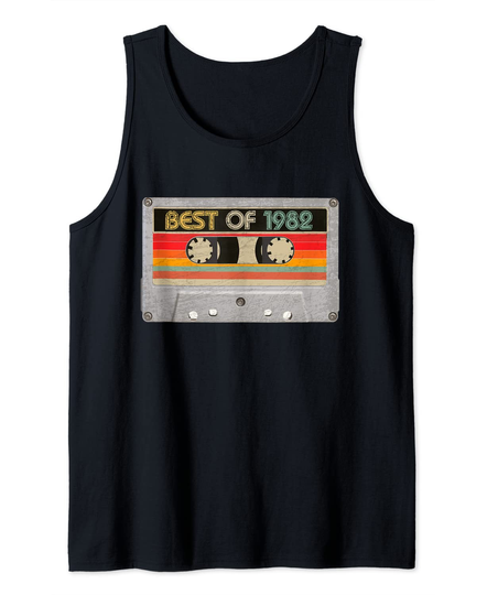 Best Of 1982 39th Birthday Gifts Cassette Tape Vintage Tank Top