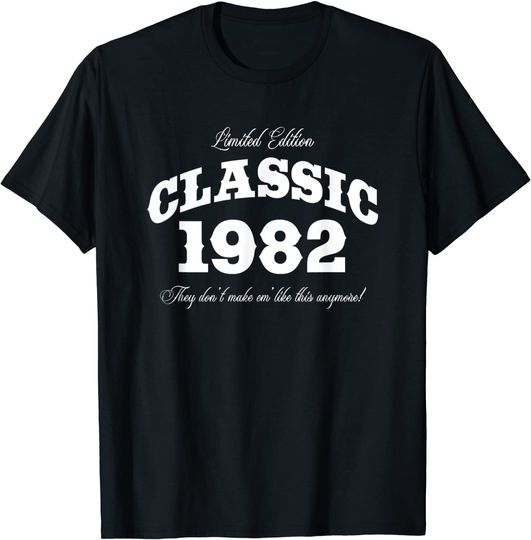 Gift for 38 Year Old: Vintage Classic Car 1982 38th Birthday T-Shirt