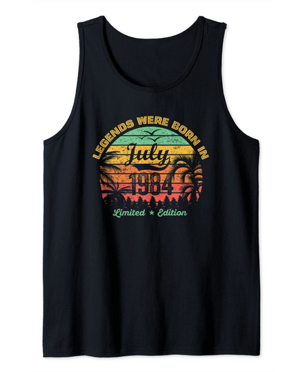 Legends Were Born in July 1984 37th Birthday Vintage Tank Top