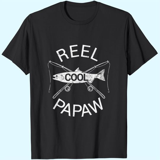 Men's T Shirt Fishing Reel Cool Papaw