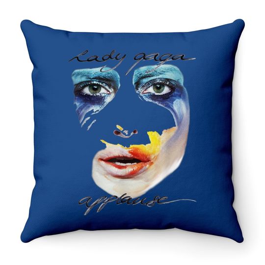 Art Pop Ball Applause American Pop Painted Face Throw Pillow