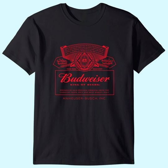 Budweiser Can Label T Shirt