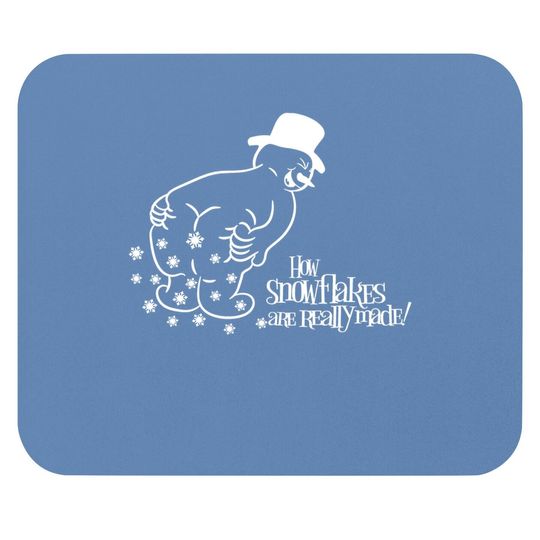 How Snowflake Are Really Made Snowman Mouse Pad