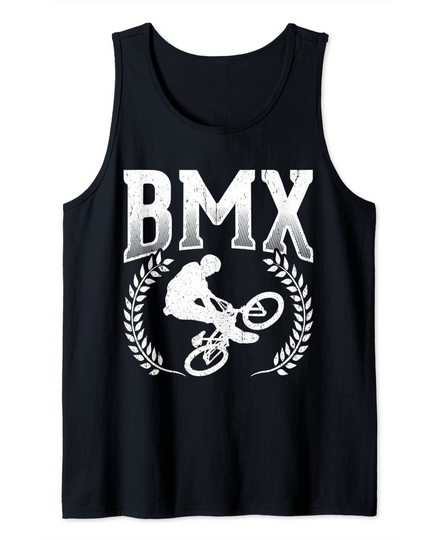 BMX Dirt Bike Freestyle Rider Geschnek Retro Tank Top