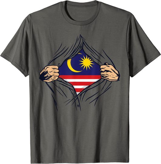 Proud Malaysian Love Malaysia Flag Country Home Nation T-Shirt