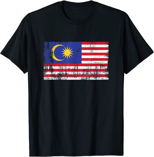 Malaysia Flag Gift Football T-Shirt