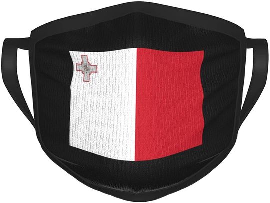 Flag of Malta Face Mask Adult Unisex