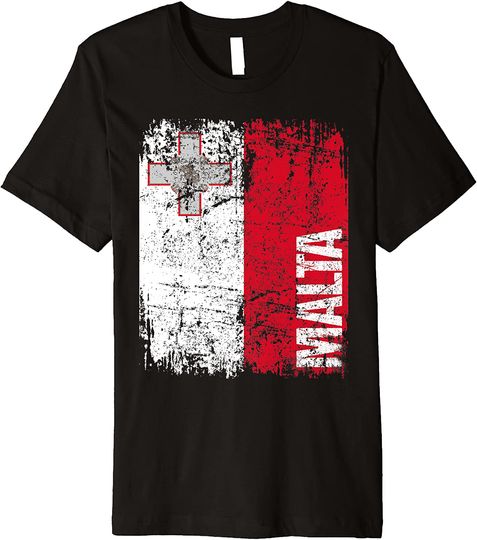 MALTA Flag Vintage T-Shirt