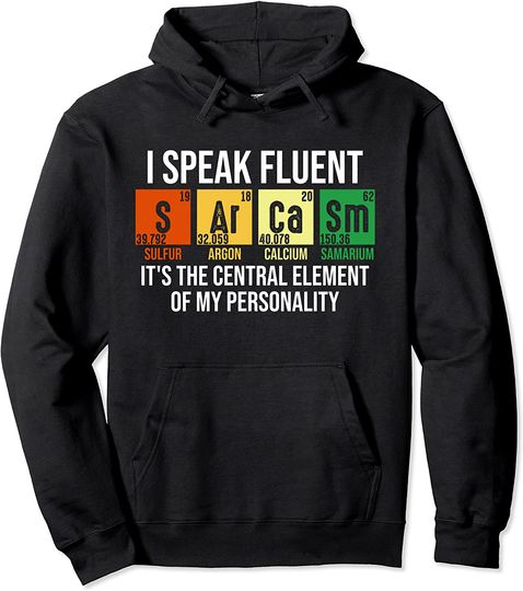 I Speak Fluent Science Teacher Nerd Gift Pullover Hoodie