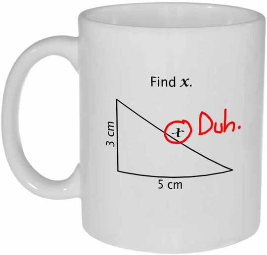 Find X Math Coffee or Tea Mug