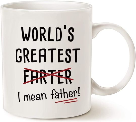 Father's Day Gifts World's Greatest Coffee Mug, Best Birthday present for Dad