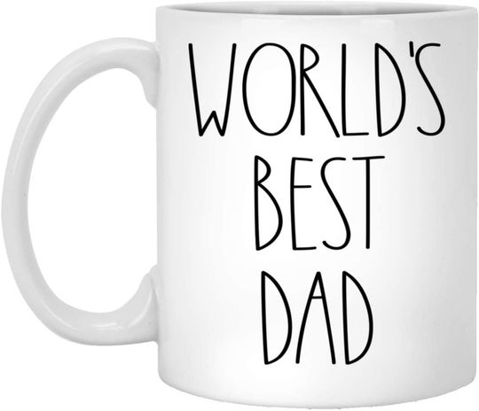 World's Best Dad Mug | Dad Rae Dunn Style Coffee Cup