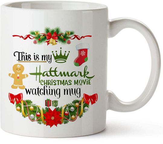 Christmas Movie Watching Mug, Coffee Mugs Birthday Holiday Gifts For Women,Movie Lovers,Friends