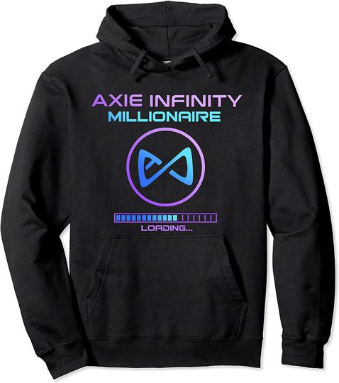 Axie Infinity Coin Game Shards Millionaire soon to the Moon! Pullover Hoodie