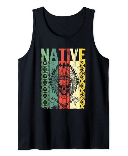Native American Day 2021 Indigenous People All Indian Land Tank Top