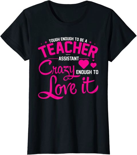 Womens Cute Teacher Assistant T Shirt