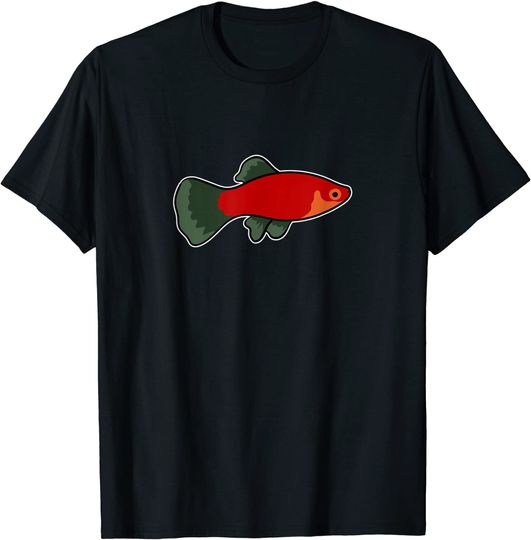 Platy Fish Aquarium Design for Fishkeeping Fans T-Shirt