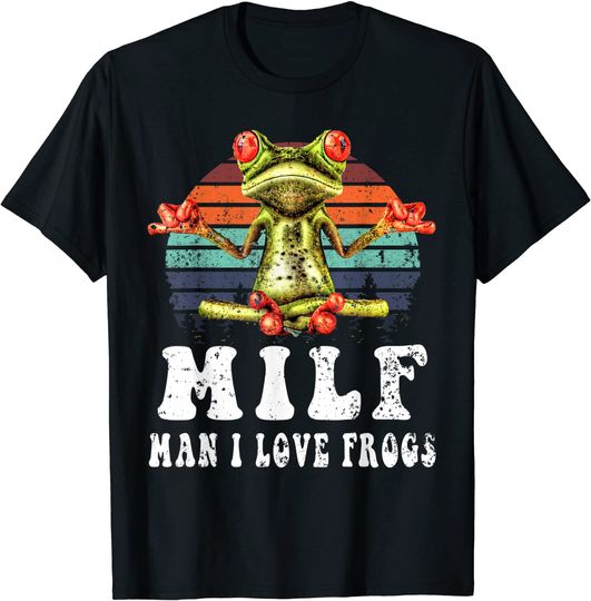 I Love Frogs Tree Frog Quote Amphibian Lovers T-Shirt