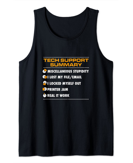 Tech Support Summary Tank Top