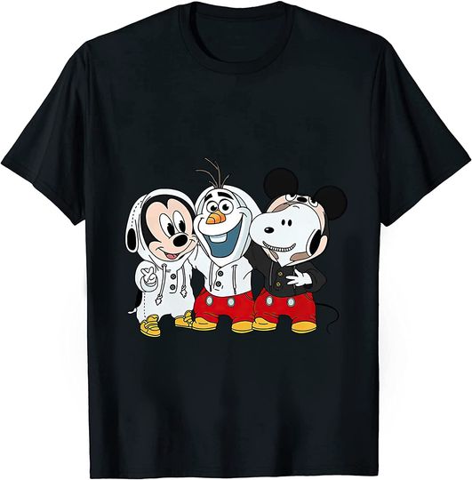 Best Friends Custome #Mickey Mouse #Snoopy Cartoon Unisex T Shirt Kid Shirt Tee Gift for Men Women A248171