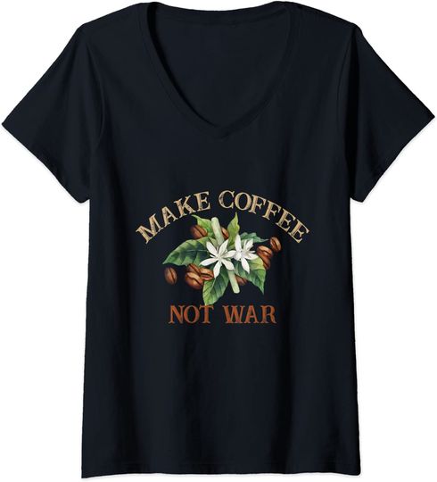 Make Coffee Not War - Barista Espresso Day T-shirt