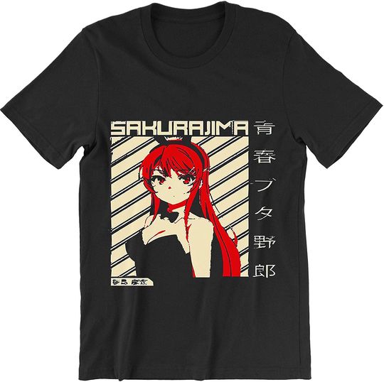 Mai Sakurajima Shirt Girl-Senpai T-Shirt Anime Fan Tee Birthday Gift for Men Women LS16158