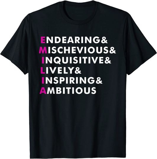 Emilia Name Shirt Personalized Gift T-Shirt