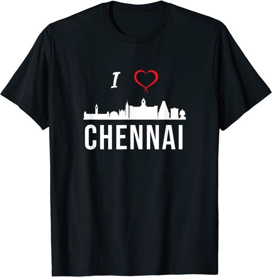 I love Chennai Madras Tamil Tamilnadu T Shirt