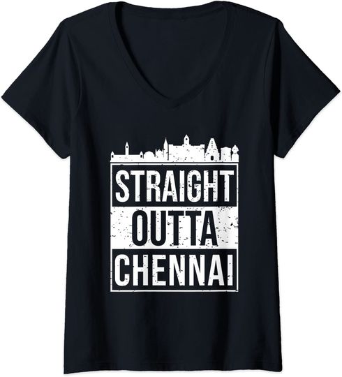 Straight Outta Chennai Madras Tamil T Shirt