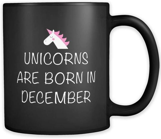 Unicorn Are Born In December Mugs