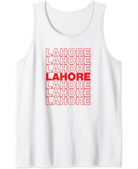 Lahore Thank You Bag Design Tank Top
