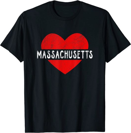 I Love Massachusetts USA State T Shirt