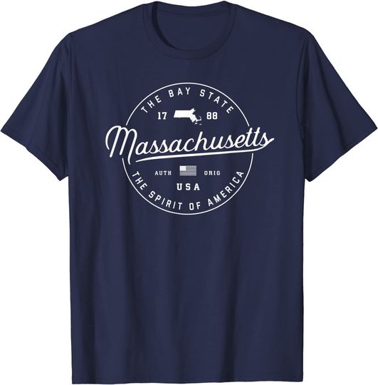 Massachusetts Travel Vacation State T Shirt