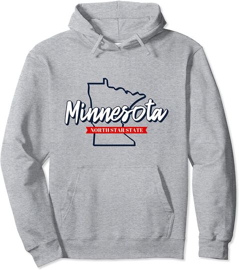 Cool Minnesota Map The Land Pullover Hoodie
