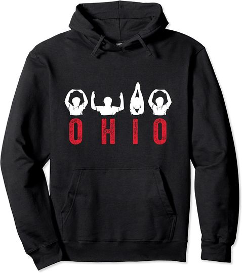 State of Ohio Cute Proud To Be Ohioan Home Letters Root Pullover Hoodie
