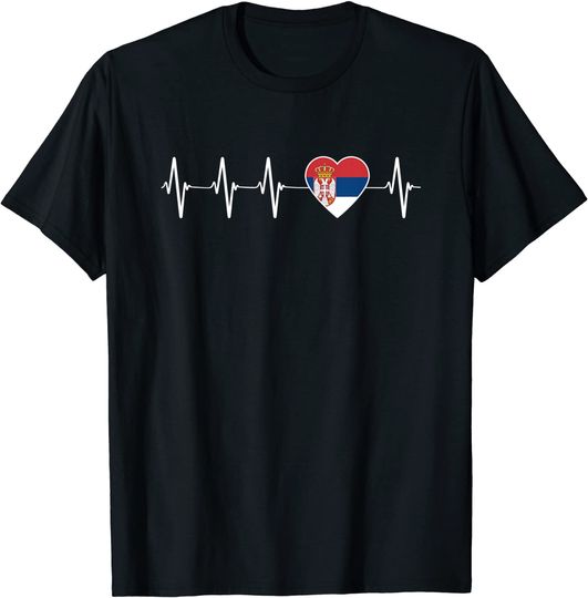 I Love Serbia Flag T Shirt