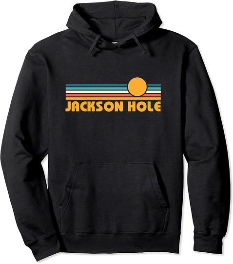 Wyoming Vintage 80s Sunset Style Pullover Hoodie