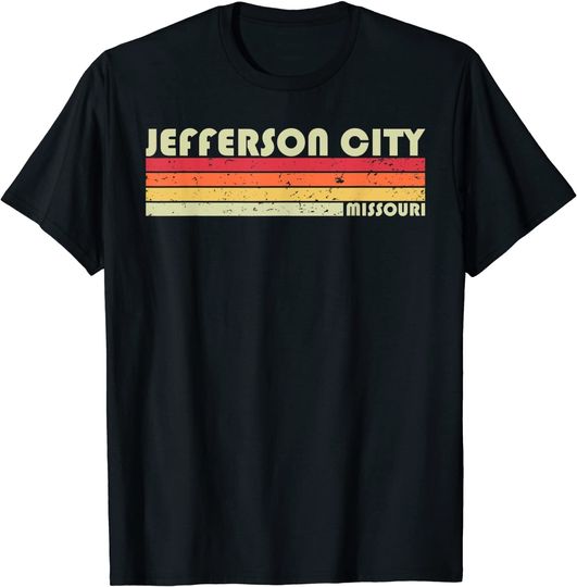 JEFFERSON CITY MO MISSOURI City Home Roots Gift Retro T-Shirt