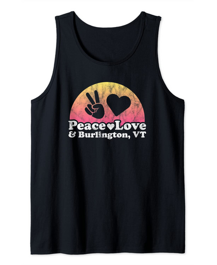 Peace Love and Burlington Vermont Tank Top