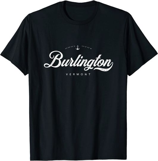 Burlington Vermont Vintage Retro T-Shirt