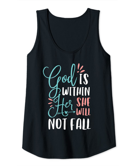 WGod Is Within Her - Christian Scripture Bible Verse Tank Top