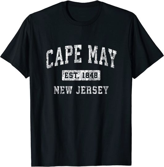 Cape May New Jersey NJ Vintage Established T-Shirt