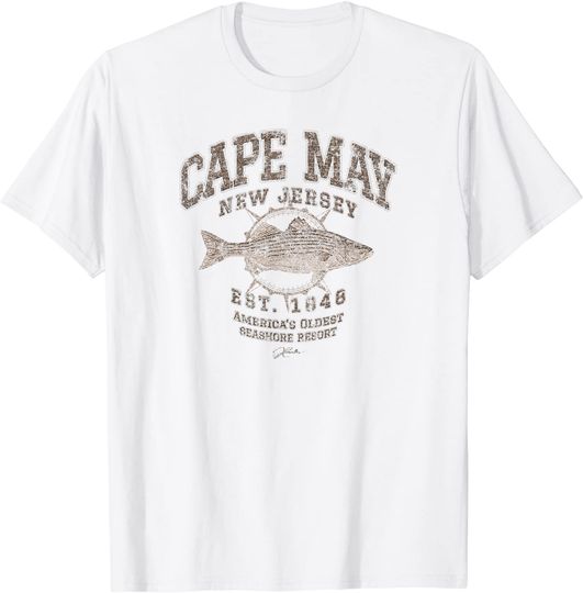 Cape May, NJ, Striped Bass T-Shirt
