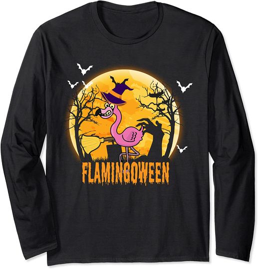 Holiday 365 Halloween Flamingo Costume Flamingoween Long Sleeve T-Shirt