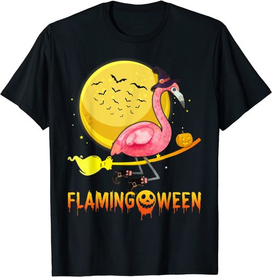 Funny Halloween Flamingo Costume Flamingoween T-Shirt