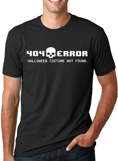 404 Error Costume Not Found Halloween Nerdy Internet T-Shirt
